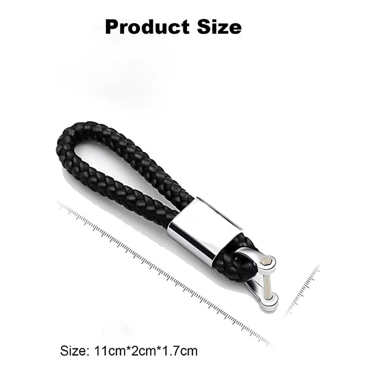 Customized for Porsche Keychain, Modification for Car Accessories, Braided Rope Car Keychain - Delicate Leather