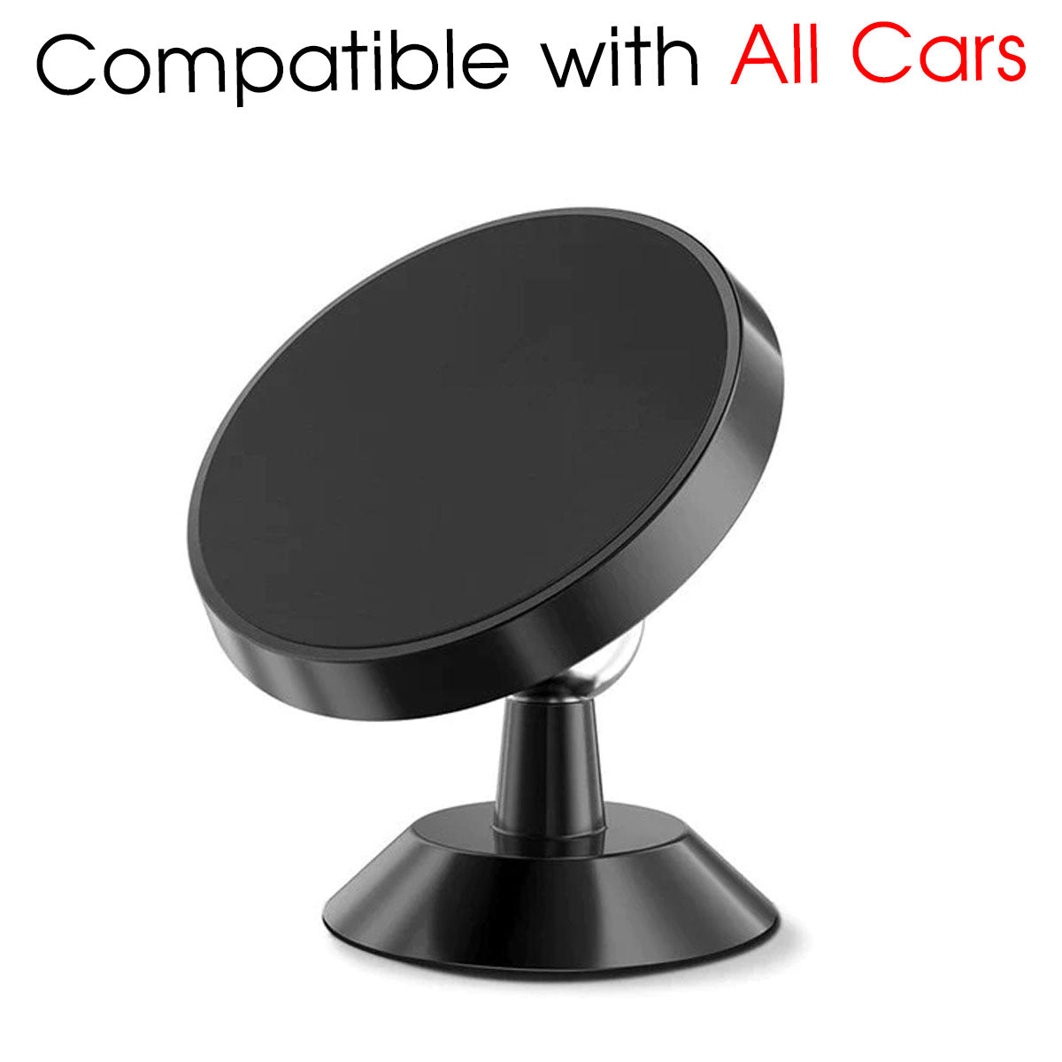 [2 Pack ] Magnetic Phone Mount, Custom For Cars, [ Super Strong Magnet ] [ with 4 Metal Plate ] car Magnetic Phone Holder, [ 360° Rotation ] Universal Dashboard car Mount Fits All Cell Phones, Car Accessories LM13982 - Delicate Leather