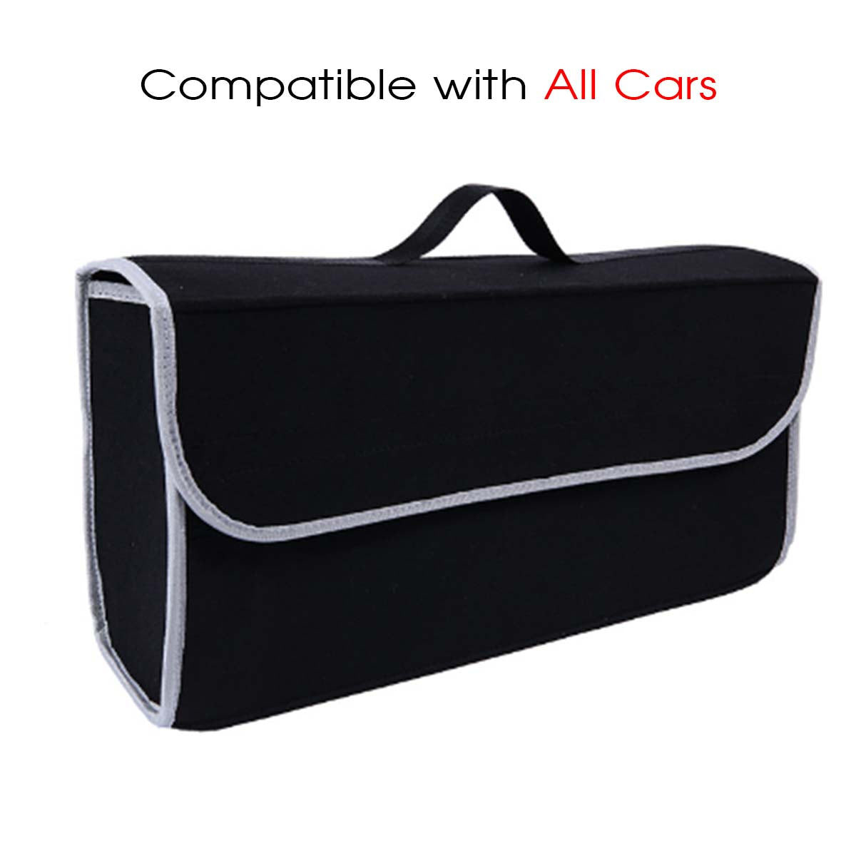Soft Felt Car Bag Organizer Folding Car Storage Box Non Slip Fireproof Car Trunk Organizer, Custom For Your Cars, Car Accessories JG12990 - Delicate Leather