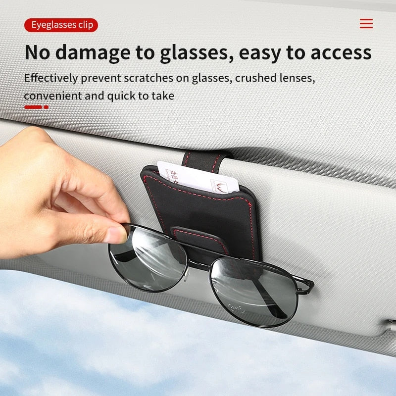 Sunglasses Holders for Car Sun Visor, Magnetic Glasses Hanger Mounter