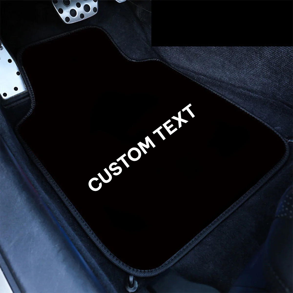 Custom Text And Logo Carpet Floor Mats Set Of 4pcs, Fit With All Car,