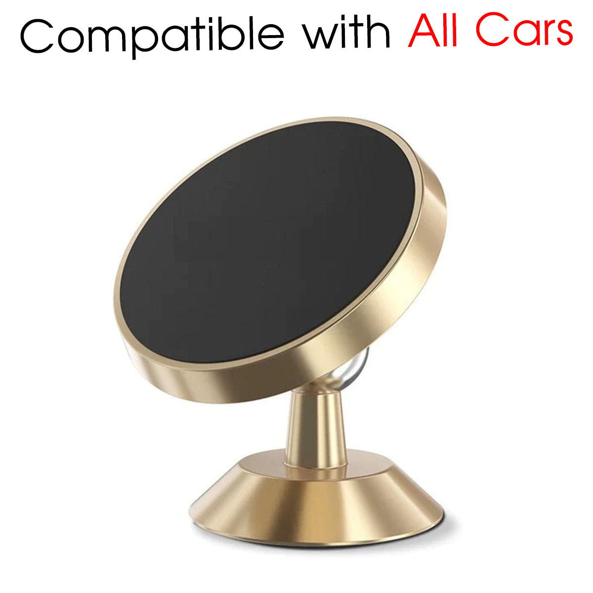 [2 Pack ] Magnetic Phone Mount, Custom For Cars, [ Super Strong Magnet ] [ with 4 Metal Plate ] car Magnetic Phone Holder, [ 360° Rotation ] Universal Dashboard car Mount Fits All Cell Phones, Car Accessories TY13982 - Delicate Leather