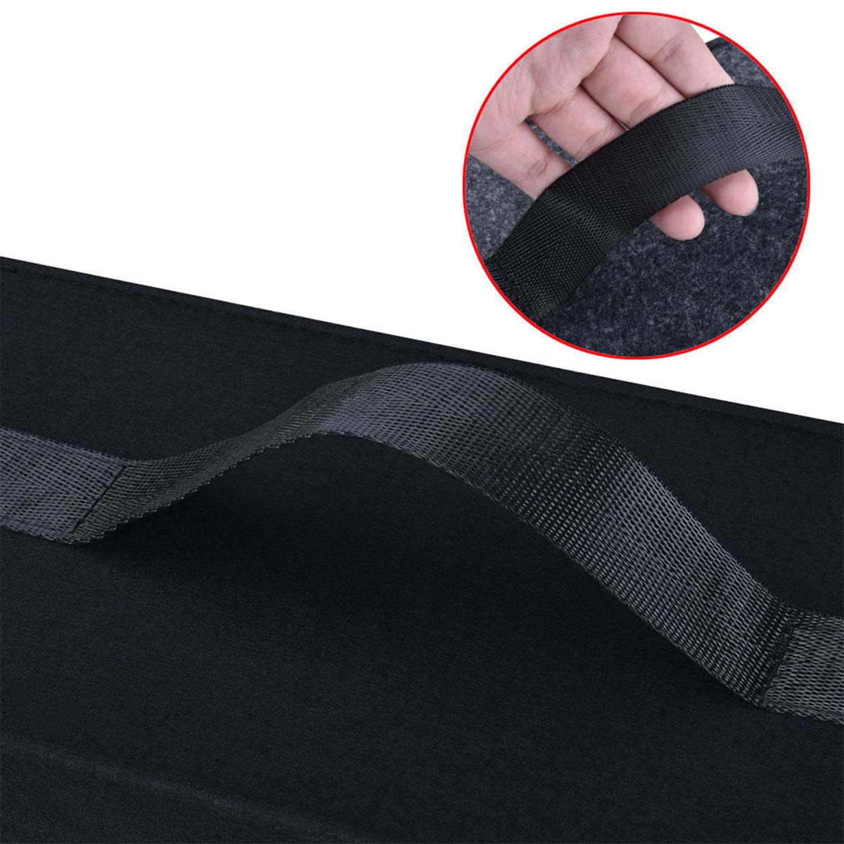 Soft Felt Car Bag Organizer | Fireproof & Non-Slip Storage Solution - Delicate Leather