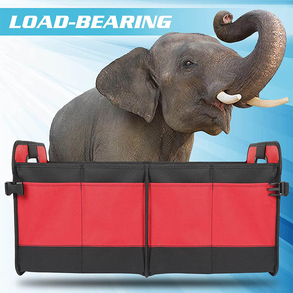 Trunk Organizer for Car, Custom For Your Cars - Detachable 3 Compartment Collapsible Large Trunk Organizer with 11 Pockets & Reinforced Handles, Trunk Organizers for Grocery Cargo, Car Accessories JG12991 - Delicate Leather