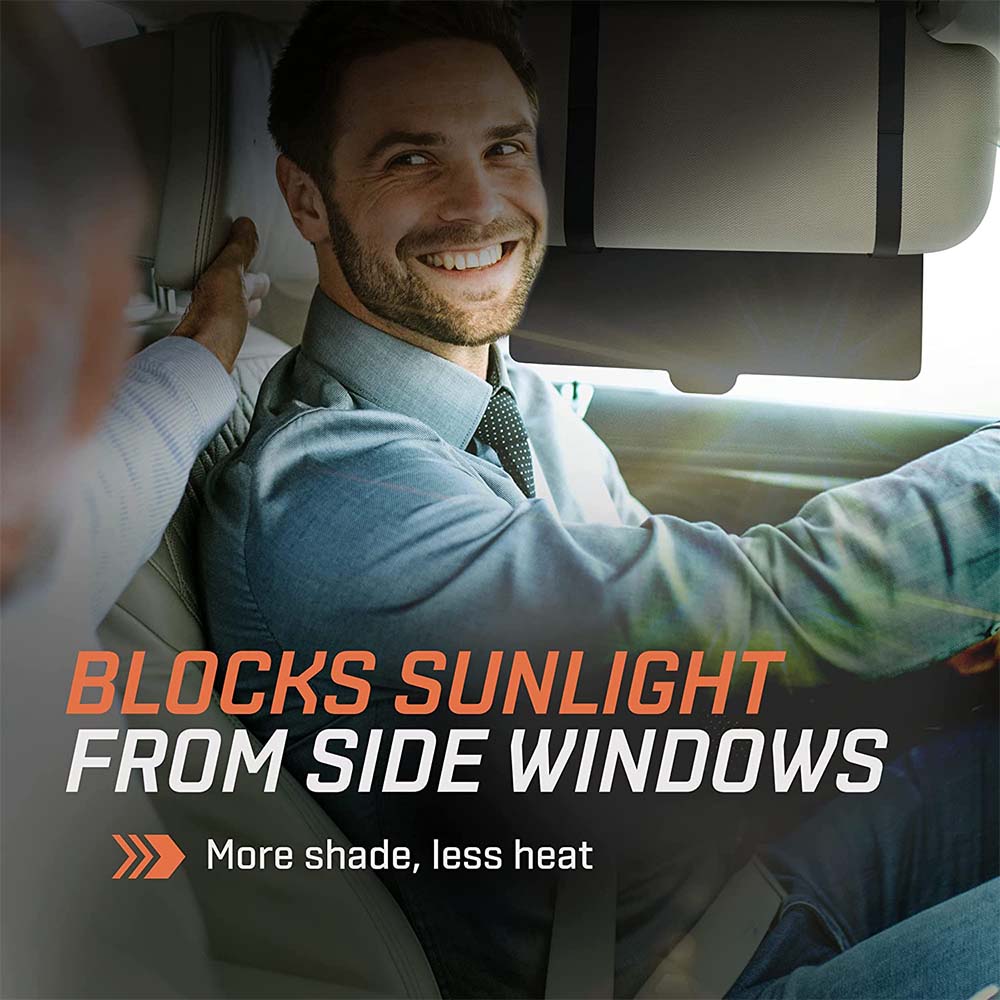 Polarized Sun Visor Sunshade Extender for Car with Polycarbonate Lens, Custom For Your Cars, Anti-Glare Car Sun Visor Protects from Sun Glare, Snow Blindness, UV Rays, Universal for Cars, SUVs TY13999 - Delicate Leather