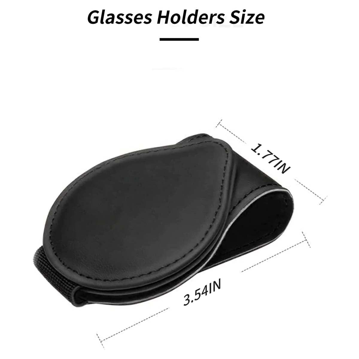 Car Sunglasses Holder, Custom For Your Cars, Magnetic Leather Glasses Frame 2023 Update MA13995 - Delicate Leather