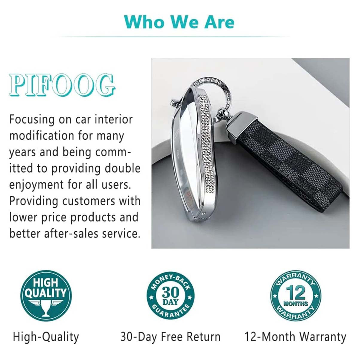 Accessories Compatible with Key Fob Cover Bling Smart Remote Key Shell Case Protective Custom Fit Porsche 911 Cayenne Taycan Panamera Crystal Zinc Alloy Silver 1 PC - Delicate Leather