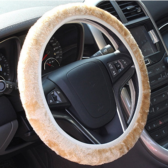 Delicate Leather Enhance Your Ride with a Stylish Steering Wheel Cover