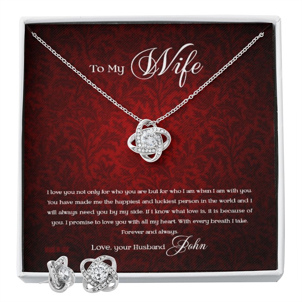 Custom To My Wife I Love You Not Only For Who You Are 14k White Gold Pendant Necklace Jewelry Gift For Wife Mother day - Delicate Leather