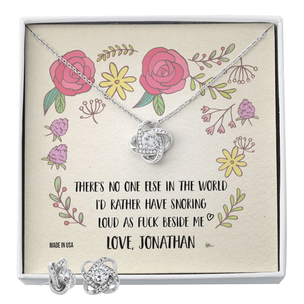 Custom Name Funny Valentine Days 14k White Gold Pendant Necklace Jewelry with Message Card Gift For Girlfriend Wife Fiancee Woman Girl - Delicate Leather