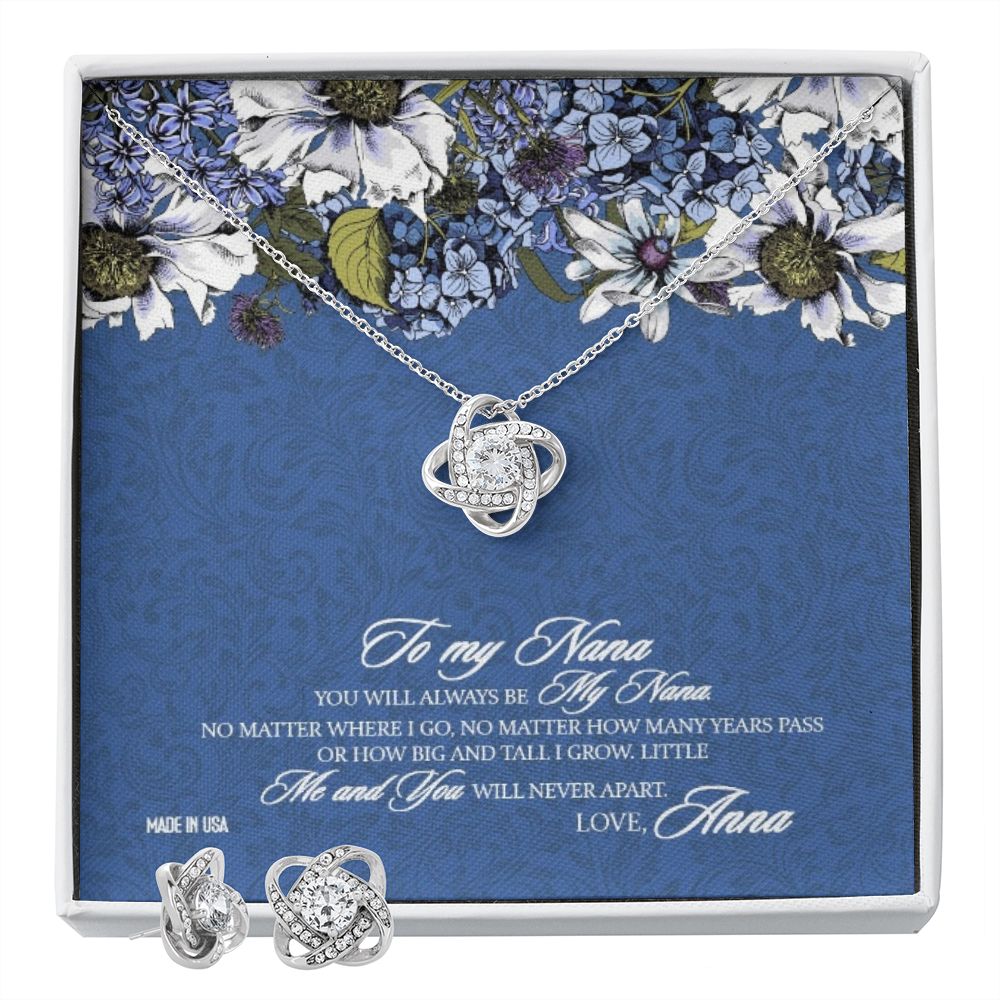 Custom Mother In Law 03 14k White Gold Interlocking Heart Pendant Necklace Jewelry Gifts For Mom Wife Grandma Nana Auntie Mother Day - Delicate Leather