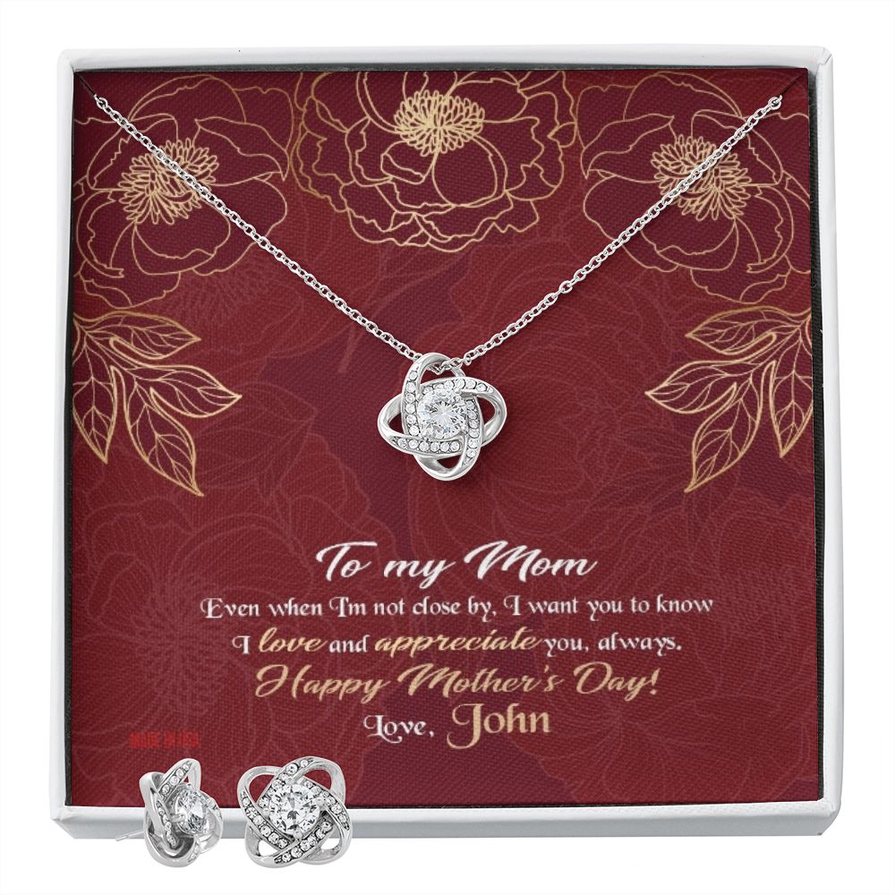 Custom Mothers Day Ideas 14k White Gold Interlocking Heart Pendant Necklace Jewelry Gifts For Mom Wife Grandma Auntie - Delicate Leather