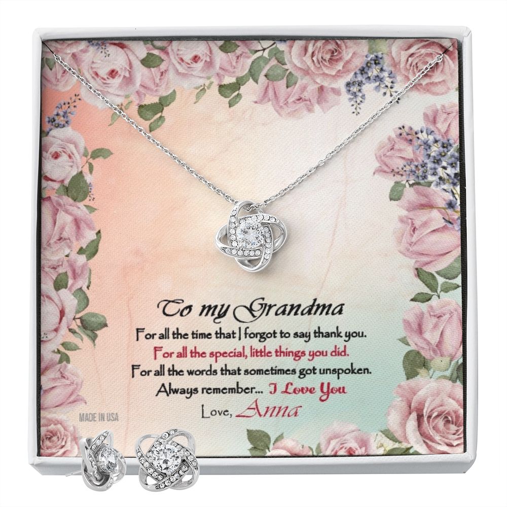 Custom Grandma Rose Mothers Day Ideas 14k White Gold Pendant Chain Necklace Jewelry Gifts For Mom Wife Grandma Auntie - Delicate Leather