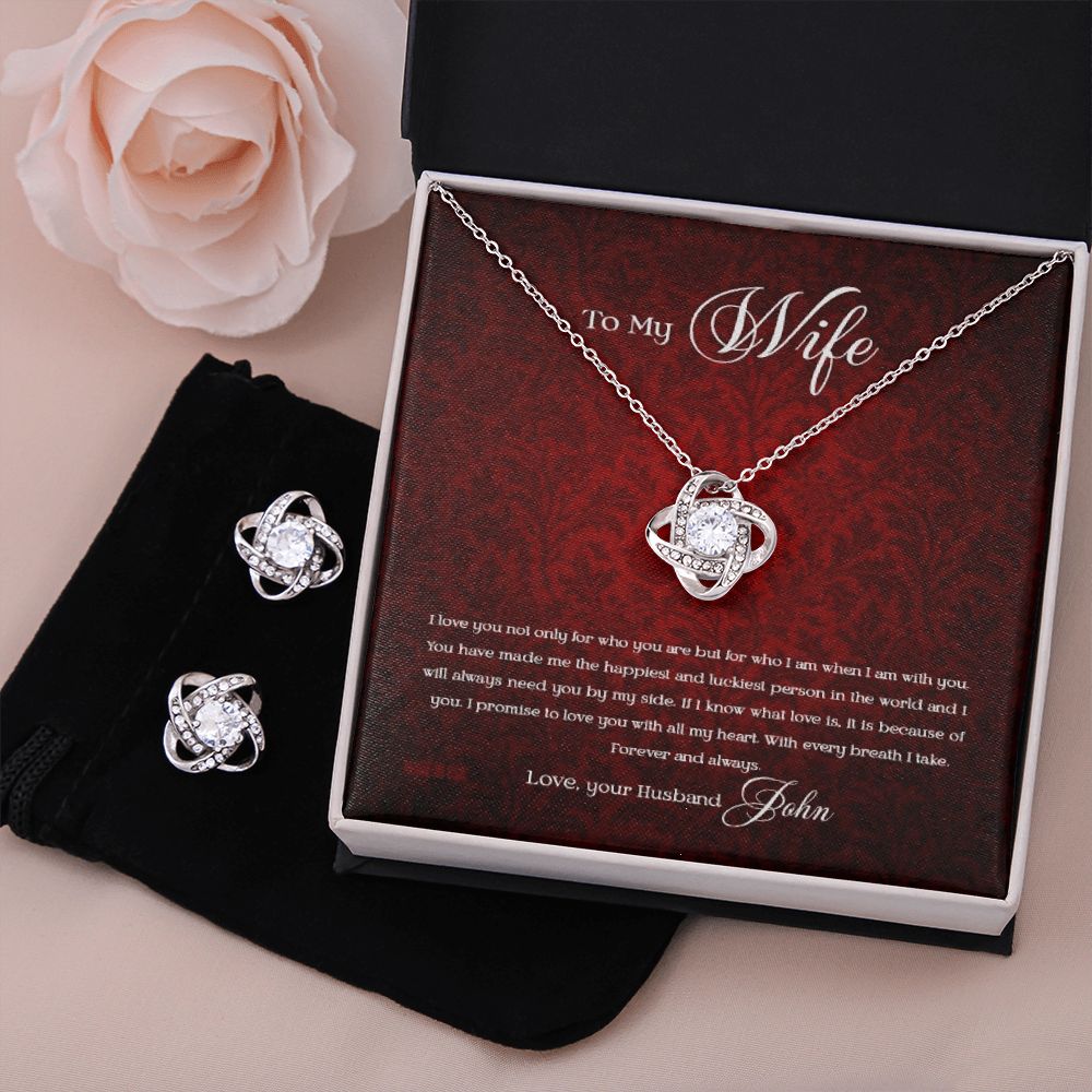 Custom To My Wife I Love You Not Only For Who You Are 14k White Gold Pendant Necklace Jewelry Gift For Wife Mother day - Delicate Leather
