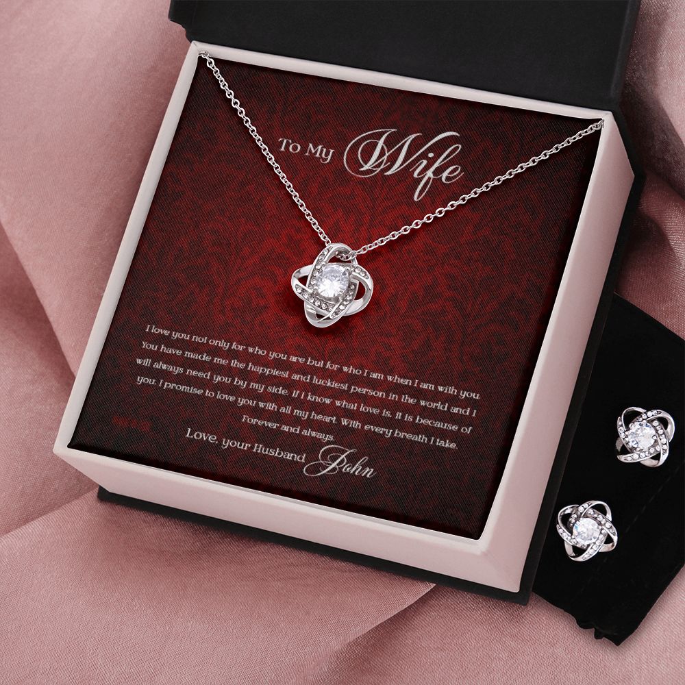 Custom To My Wife I Love You Not Only For Who You Are 14k White Gold Pendant Necklace Jewelry Gift For Wife Mother day - Delicate Leather