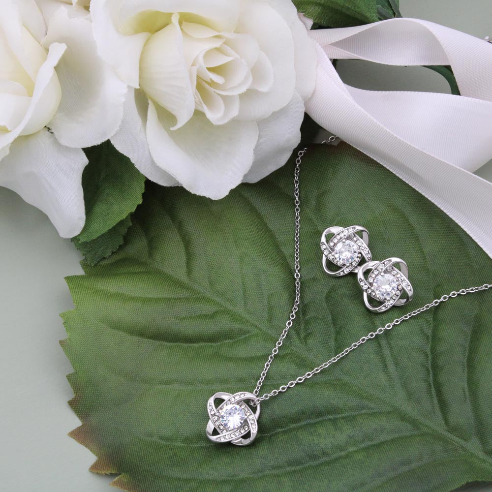 Custom Grandma Mothers Day Ideas 14k White Gold Interlocking Heart Pendant Necklace Jewelry Gifts For Mom Wife Grandma Auntie - Delicate Leather