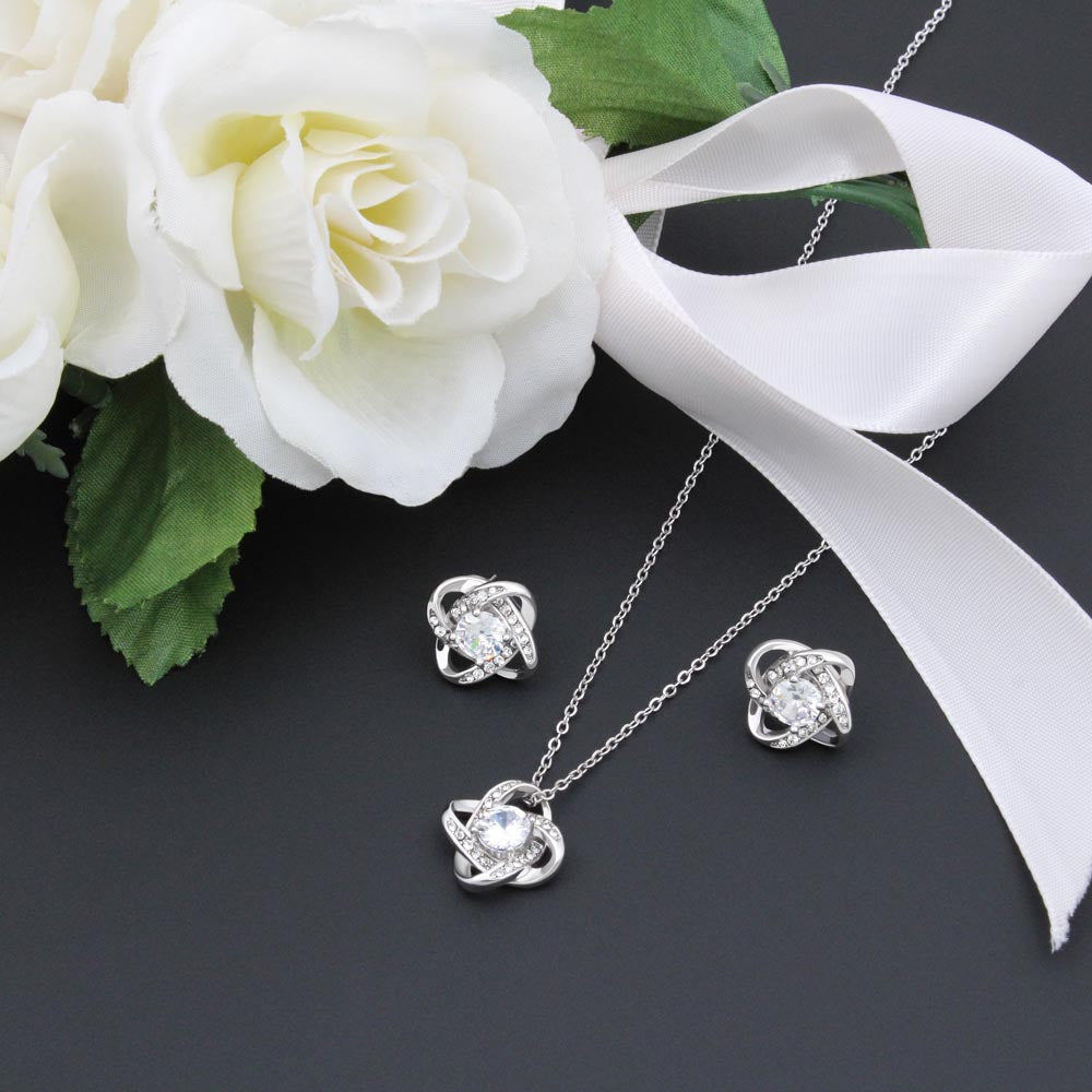 Custom Mother In Law 03 14k White Gold Interlocking Heart Pendant Necklace Jewelry Gifts For Mom Wife Grandma Nana Auntie Mother Day - Delicate Leather