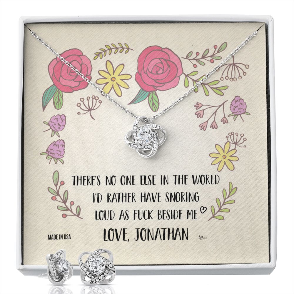 Custom Name Funny Valentine Days 14k White Gold Pendant Necklace Jewelry with Message Card Gift For Girlfriend Wife Fiancee Woman Girl - Delicate Leather