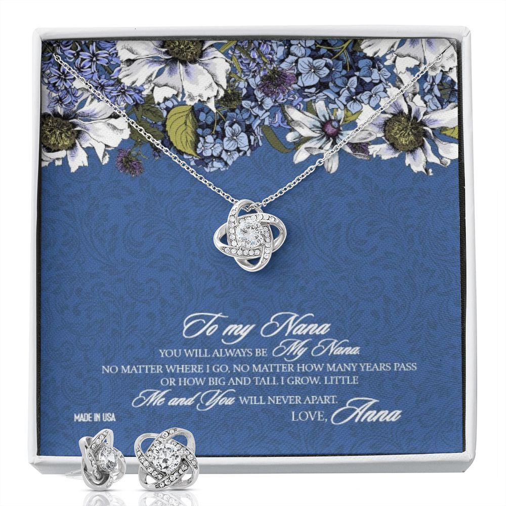 Custom Mother In Law 03 14k White Gold Interlocking Heart Pendant Necklace Jewelry Gifts For Mom Wife Grandma Nana Auntie Mother Day - Delicate Leather