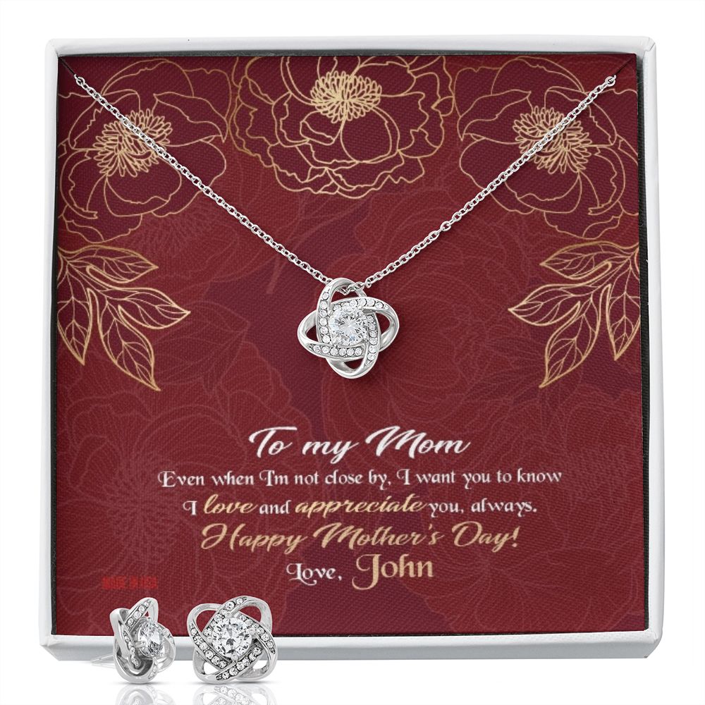 Custom Mothers Day Ideas 14k White Gold Interlocking Heart Pendant Necklace Jewelry Gifts For Mom Wife Grandma Auntie - Delicate Leather