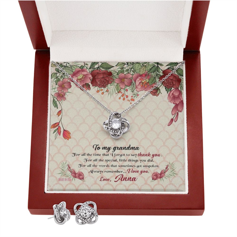 Custom Grandma Mothers Day Ideas 14k White Gold Interlocking Heart Pendant Necklace Jewelry Gifts For Mom Wife Grandma Auntie - Delicate Leather