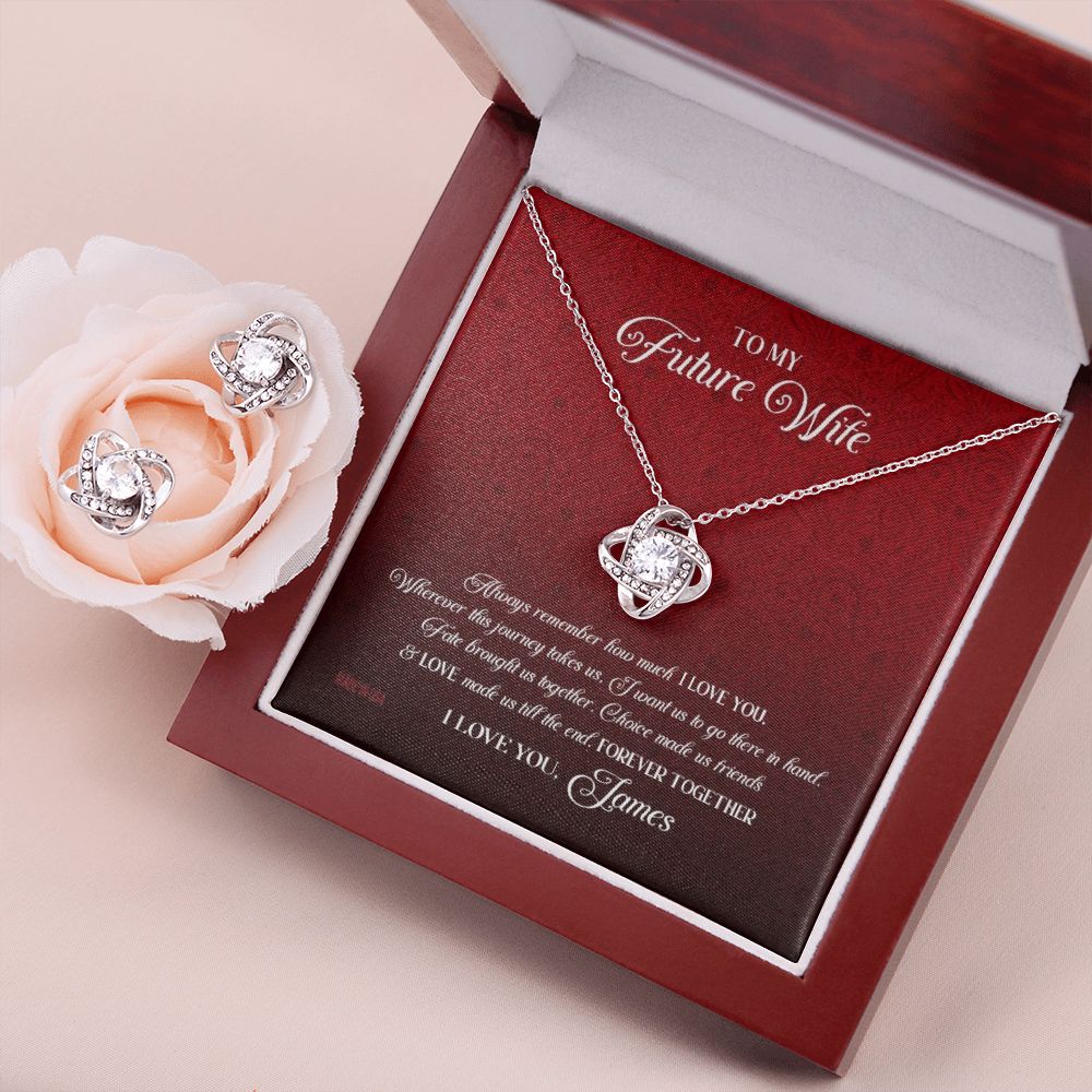 Custom Name To My Future Wife Always Remember How Much I Love You 14k White Gold Pendant Necklace Jewelry Gift For Wife Mother day - Delicate Leather