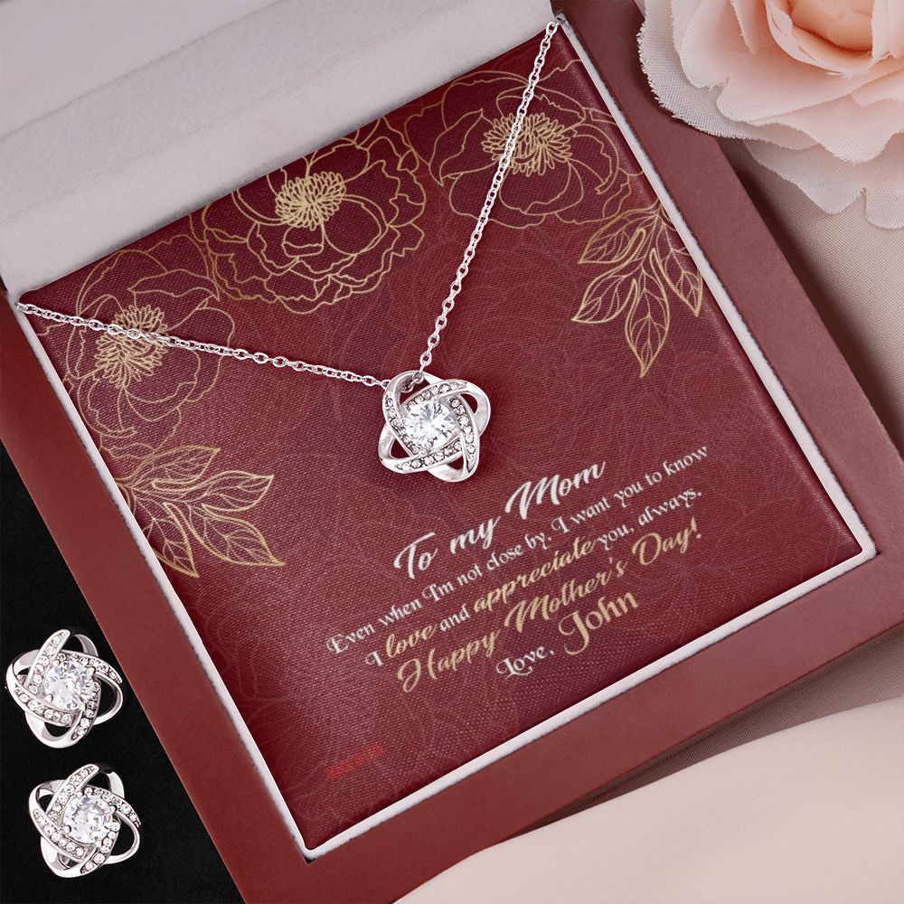 Custom Mothers Day Ideas 14k White Gold Interlocking Heart Pendant Necklace Jewelry Gifts For Mom Wife Grandma Auntie - Delicate Leather