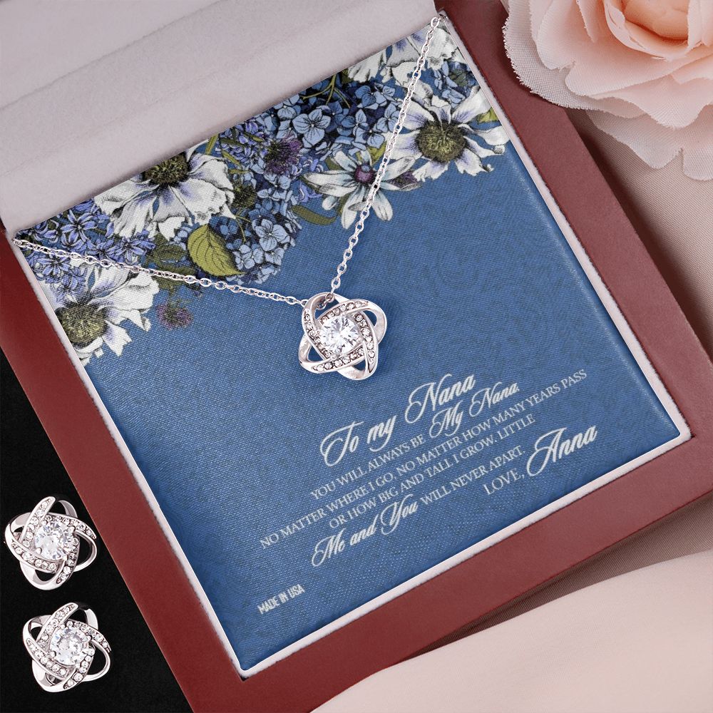 Custom Mother In Law 03 14k White Gold Interlocking Heart Pendant Necklace Jewelry Gifts For Mom Wife Grandma Nana Auntie Mother Day - Delicate Leather