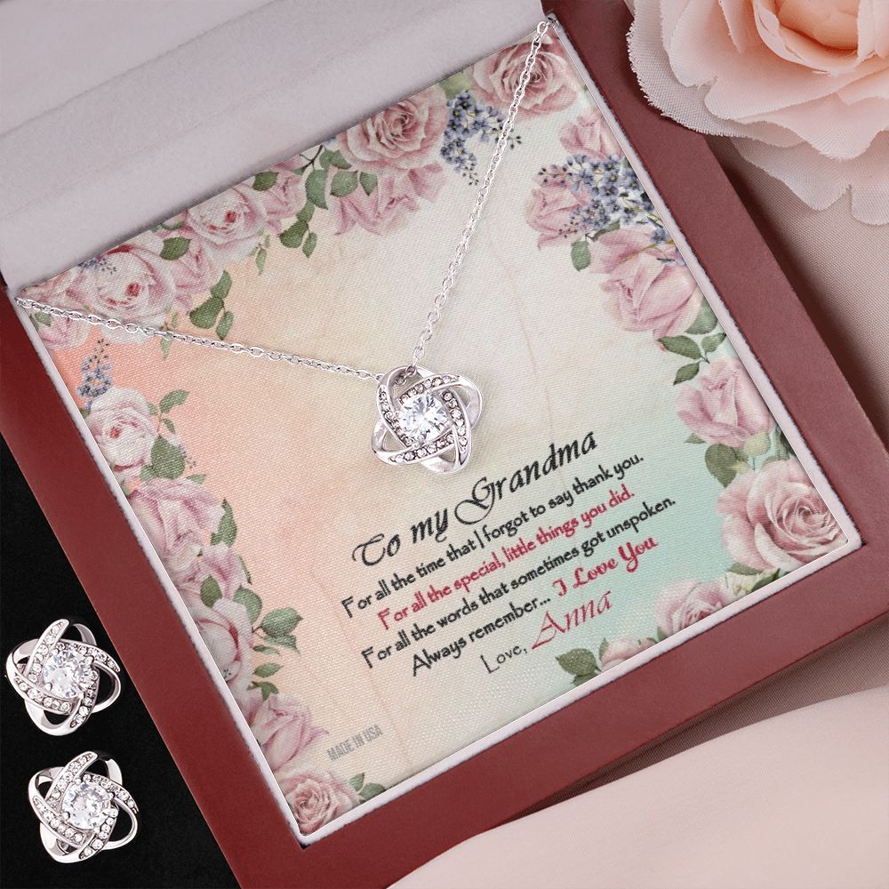 Custom Grandma Rose Mothers Day Ideas 14k White Gold Pendant Chain Necklace Jewelry Gifts For Mom Wife Grandma Auntie - Delicate Leather