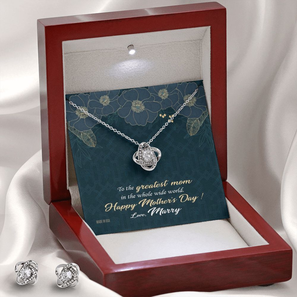 Custom Greatest Mom Mothers Day Ideas 14k White Gold Pendant Chain Necklace Jewelry Gifts For Mom Wife Grandma Auntie - Delicate Leather