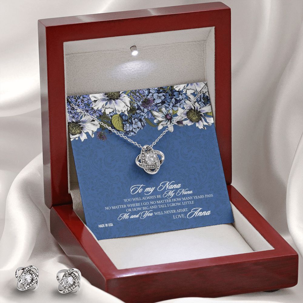 Custom Mother In Law 03 14k White Gold Interlocking Heart Pendant Necklace Jewelry Gifts For Mom Wife Grandma Nana Auntie Mother Day - Delicate Leather