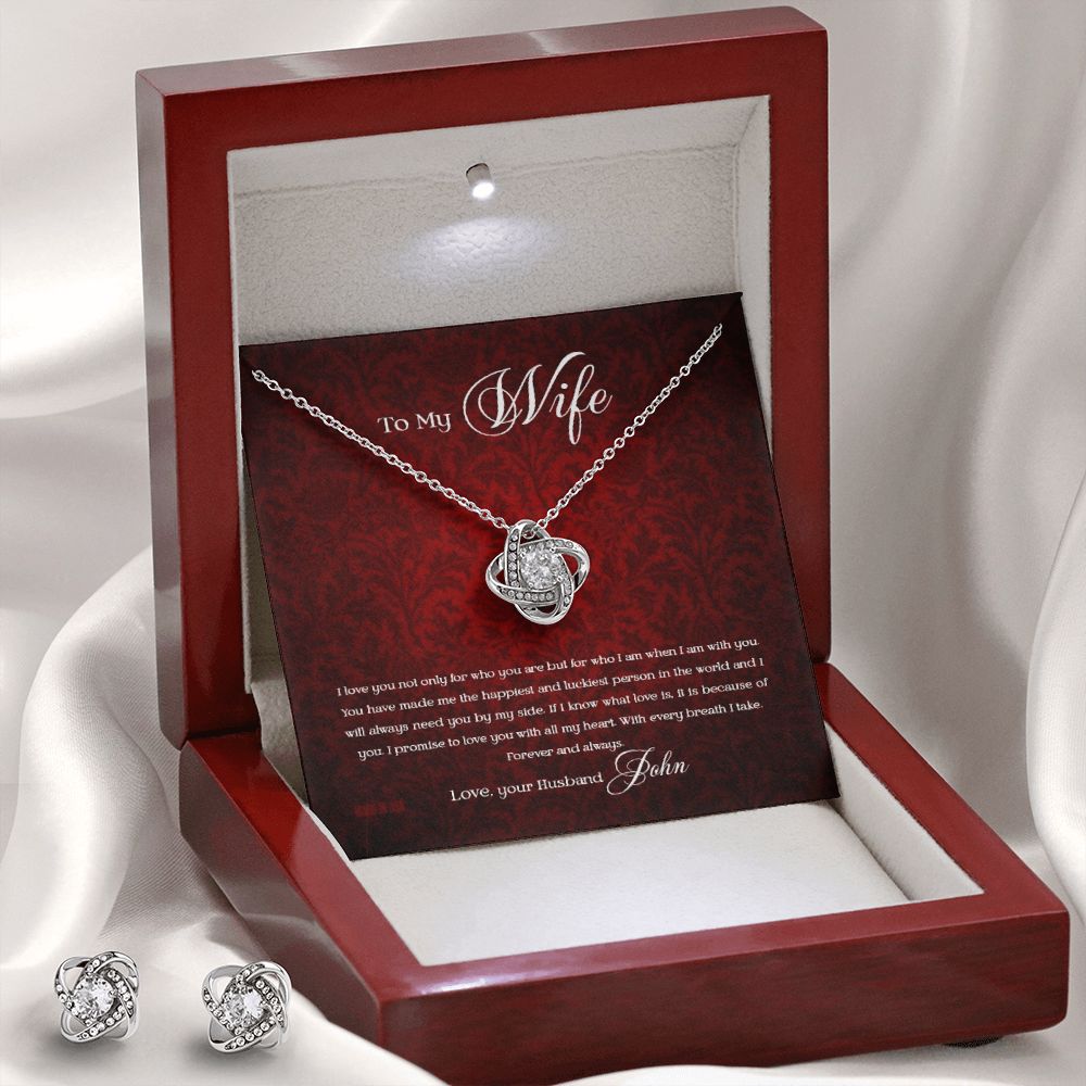Custom To My Wife I Love You Not Only For Who You Are 14k White Gold Pendant Necklace Jewelry Gift For Wife Mother day - Delicate Leather