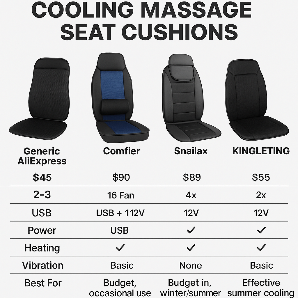 The Ultimate Buyer’s Guide to Cooling Massage Seat Cushions in 2025