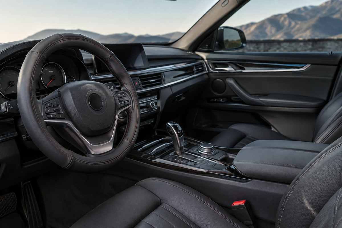 Upgrade Your Ride With Seat Cover, Nappa Leather Steering Wheel Cover
