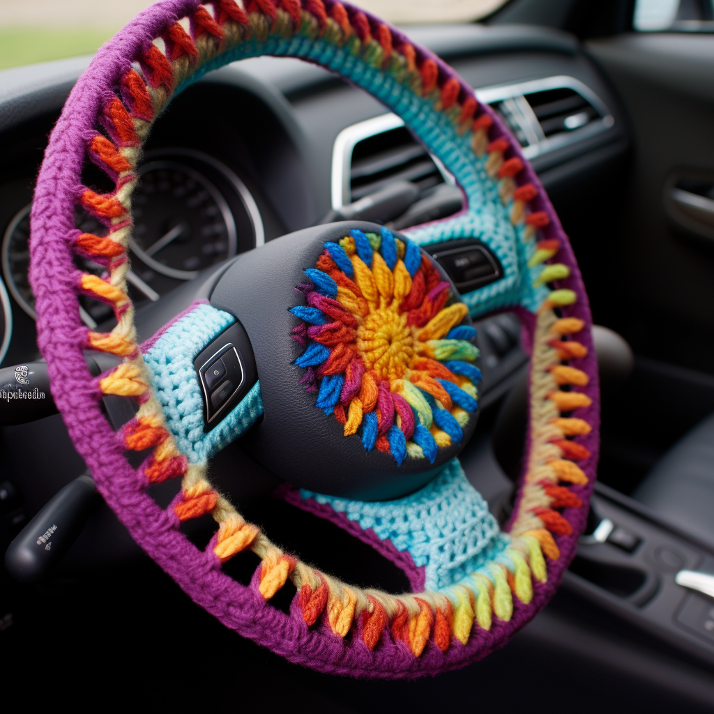 Crochet a Steering Wheel Cover