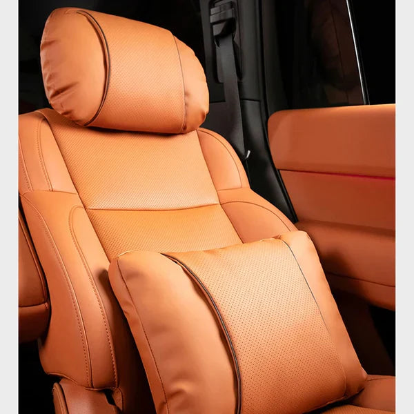 Drive First-Class: Luxury Neck &amp; Lumbar Support Cushion Set