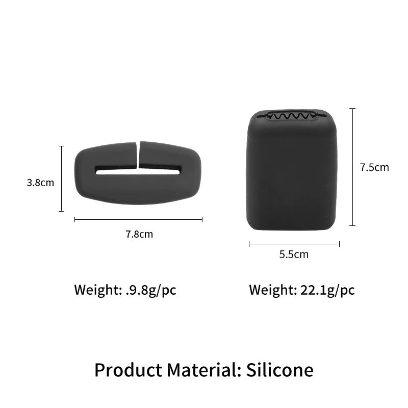 Car Seat Belt Buckle Cover – Silicone Anti-Scratch Interior Protector - Delicate Leather  