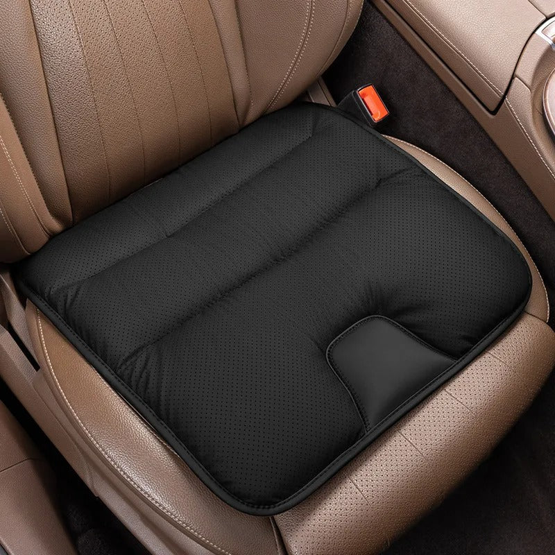 Universal Leather Car Seat Cushion – Breathable Non-Slip Four-Season Seat Protector - Delicate Leather