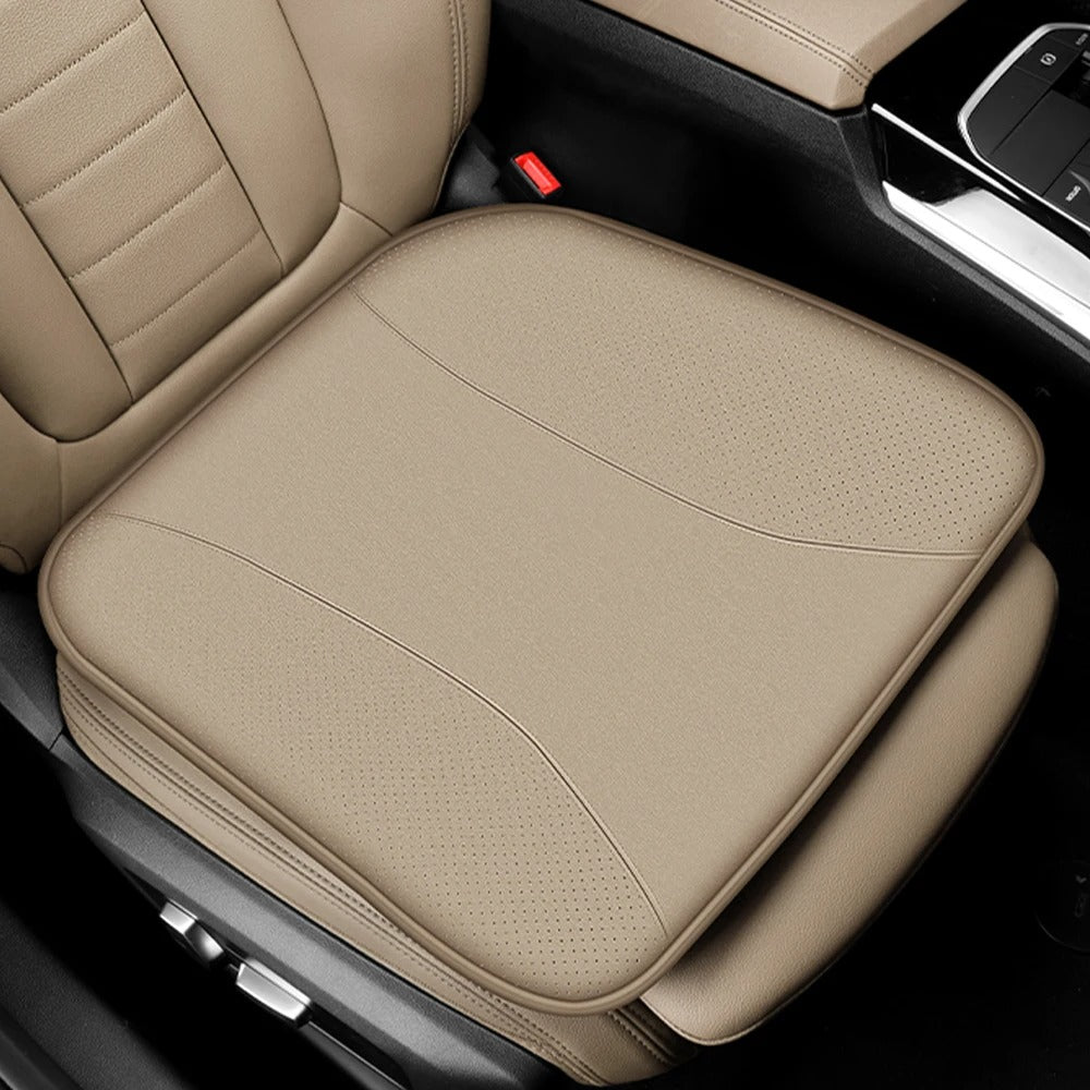 Breathable Memory Foam Car Seat Cushion – Universal Front & Rear Seat Protection Mat - Delicate Leather