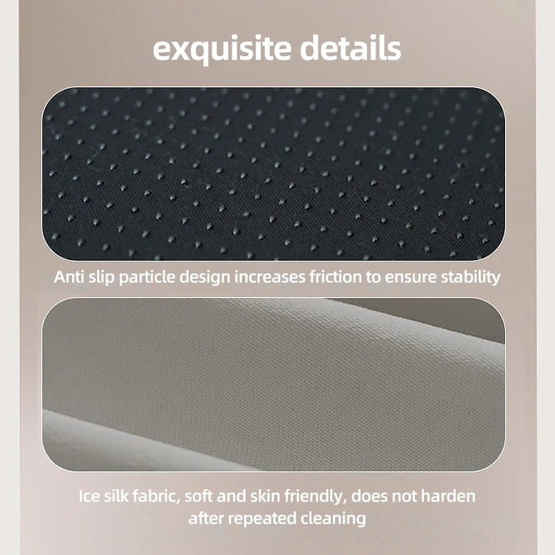 Memory Foam Seat Cushion with Back Support – Office Chair & Car Seat Cushion Set - Delicate Leather