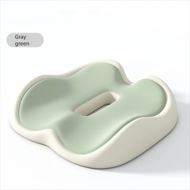 Memory Foam Seat Cushion – Non-Slip Chair Pad for Car, Office & Home - Delicate Leather