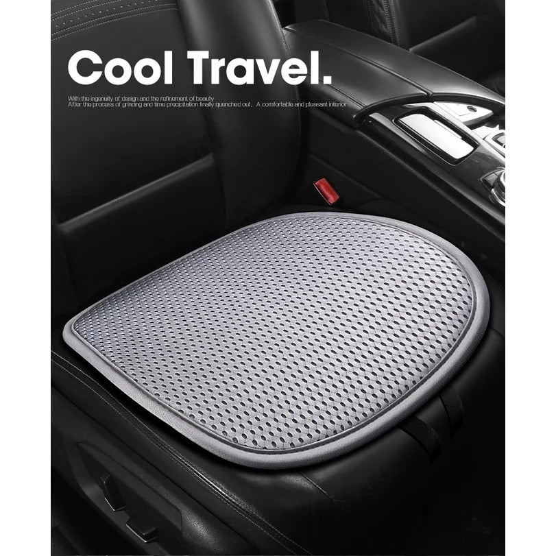 Breathable Memory Foam Car Seat Cushion – Universal All-Season Honeycomb Seat Pad - Delicate Leather  