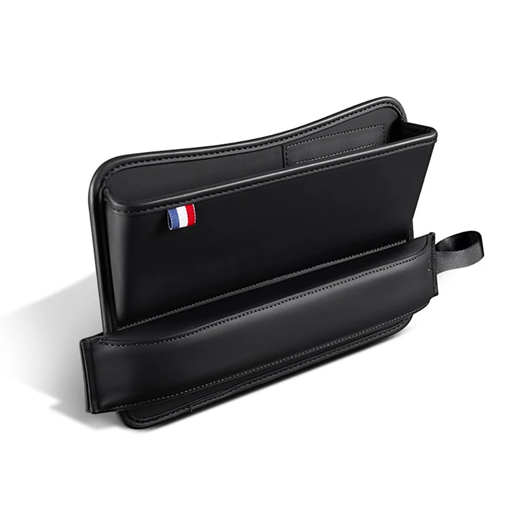 Leather Car Seat Gap Organizer – Phone Holder & Side Storage Pocket - Delicate Leather