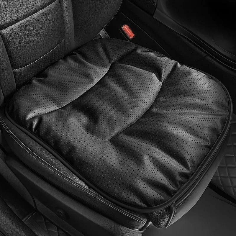 Nappa Leather Car Front Seat Cover – Universal Fit Breathable Protector Cushion for All Seasons - Delicate Leather  