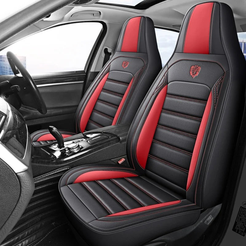 PU Leather Car Seat Covers – Universal Interior Protection Set - Delicate Leather  