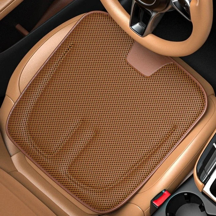 3D Honeycomb Seat Cushion – Universal Breathable Ice-Silk Style Car Seat Protector for All Seasons - Delicate Leather  
