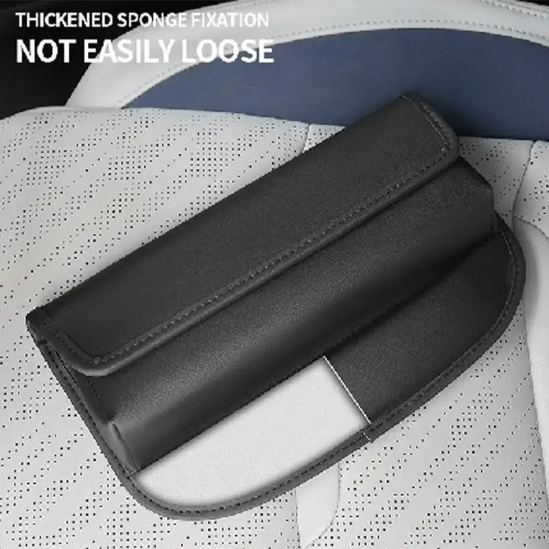 Car Seat Gap Organizer – Universal Side Storage Box, Artificial Leather Seat Crevice Filler for Vehicle Interiors - Delicate Leather  