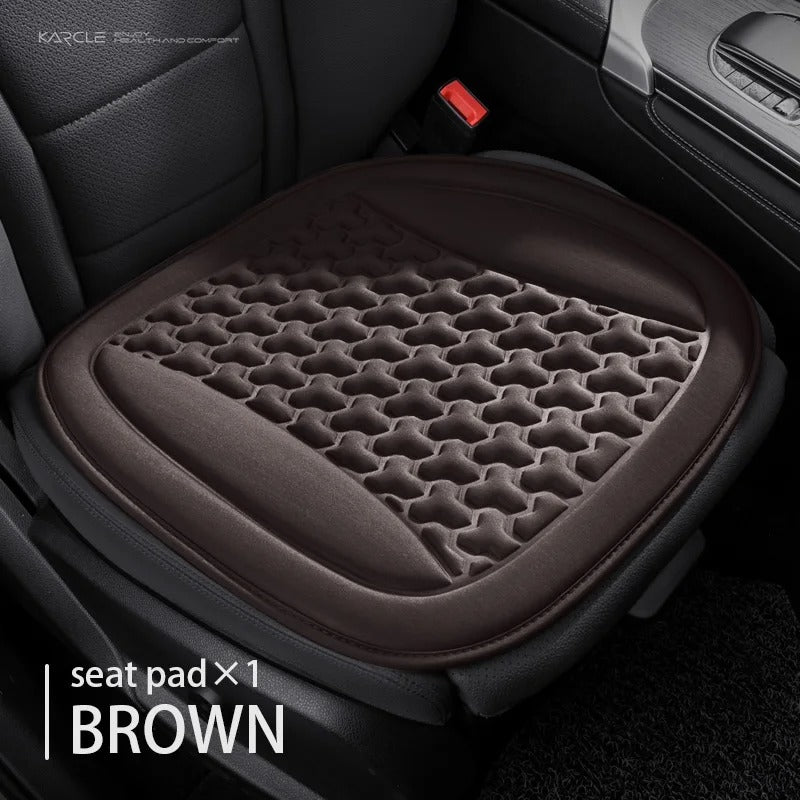 Universal 3D Breathable Car Seat Cover Set – Sweatproof Seat Protectors for Front & Rear Seats - Delicate Leather