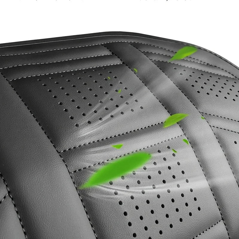PU Leather Car Seat Cover – Universal Breathable All-Season Front Seat Cushion - Delicate Leather