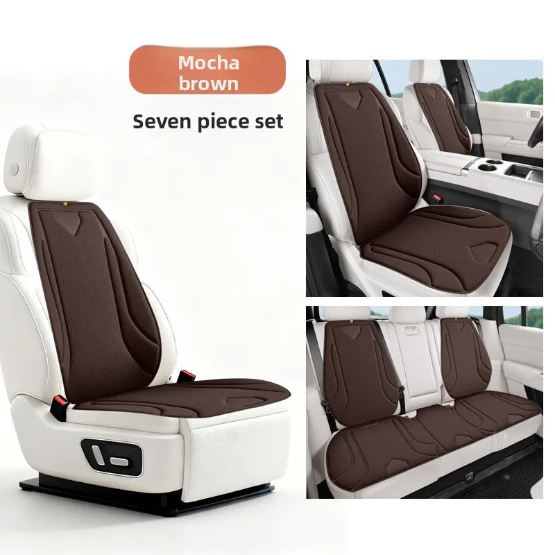 Universal Seaweed Fiber Car Seat Cover – Breathable Non-Slip Luxury Seat Protector - Delicate Leather
